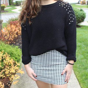 Gingham mini skirt